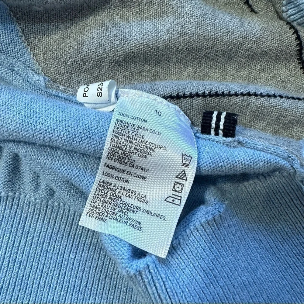 Nautica Diamond Blue And Gray Vest Sweater MEN'S XL